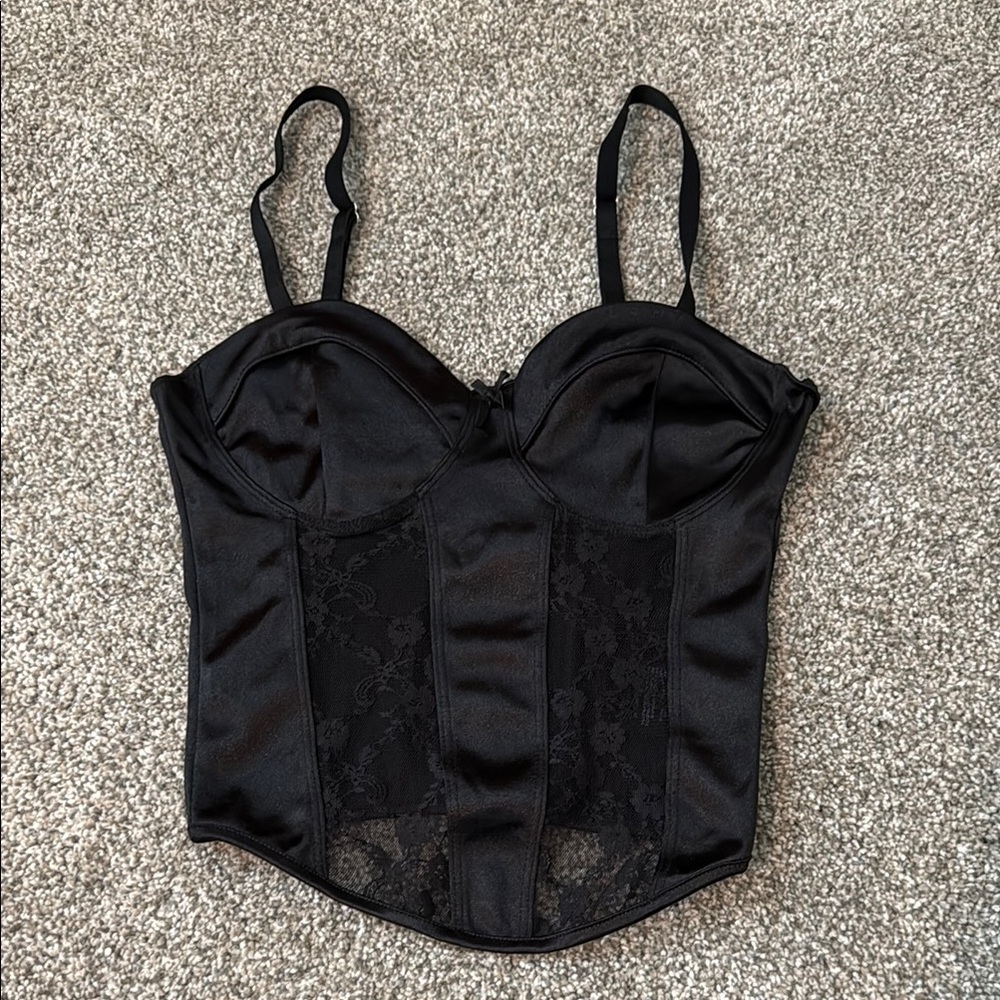 H&M Black Lace Crop Top